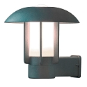 Luminaire mural d’extérieur HEIMDAL E27 IP44, opale, argent