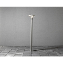 Lampadaire HEIMDAL E27 IP44, opale, argent