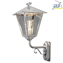 Konstsmide Luminaire mural dextérieur BENU E27 IP23, couleurs fumée, acier