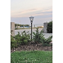 Path luminaire BENU, E27 max. 100W, galvanised steel / smoked acrylic glass
