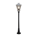 Path luminaire BENU, E27 max. 100W, galvanised steel / smoked acrylic glass