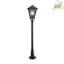Konstsmide Wegeleuchte BENU, E27 max. 100W, Schwarz, Aluminium / Rauch-Acrylglas