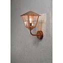 Luminaire mural dextrieur FENIX E27 IP23, cuivre, couleurs fume
