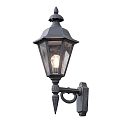 Konstsmide Applique da esterno PALLAS Su, grande E27 IP23, colori del fumo, Nero Konstsmide Applique da esterno PALLAS Su, grande E27 IP23, colori del fumo, Nero