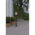 Path luminaire ORION, E27 max. 60W, black aluminium / clear acrylic glass