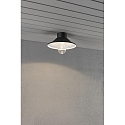 Outdoor HighPower LED Deckenleuchte VEGA, IP44, 2W 3000K 700lm, Schwarz, Aluminium / Klarglas