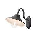Konstsmide Luminaire mural d'extrieur VEGA E27 IP23, noir , transparent