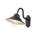 Konstsmide HighPower LED Auen-Wandleuchte VEGA, 2W 3000K 700lm, Schwarz, Aluminium / Klarglas