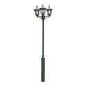 Tte de luminaire VIRGO  1 flamme E27 IP23, vert, couleurs fume