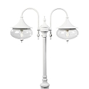 Testa dell'apparecchio LIBRA 2-Lampadine E27 IP23, trasparente, Bianco