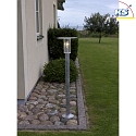 Konstsmide Lampada da cortile MODE resistente agli urti E27 IP54, acciaio, trasparente