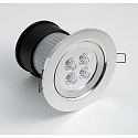 Konstsmide Eclairage d'extérieur encastré IP44, aluminium, transparent  Konstsmide Eclairage d'extérieur encastré IP44, aluminium, transparent