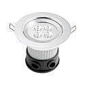 Konstsmide Eclairage d'extérieur encastré IP44, aluminium, transparent  Konstsmide Eclairage d'extérieur encastré IP44, aluminium, transparent