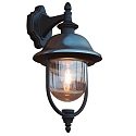Outdoor wall luminaire PARMA DOWN with roof from stainless steel, E27 max. 75W