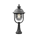 Konstsmide Pedestal light PARMA with roof from stainless steel, E27 max. 75W Konstsmide Pedestal light PARMA with roof from stainless steel, E27 max. 75W