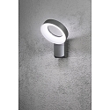 HighPower LED Auen-Wandleuchte ASTI, 0.6W 5000K 1400lm, Anthrazit, Aluminium / Acrylglas opal