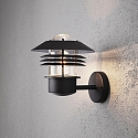 Outdoor wall luminaire MODENA UP MEDIUM, E27 max. 60W, black aluminium / clear glass