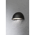 Wall luminaire TORINO, width 20cm, E14 max. 25W, black aluminium / acrylic glass