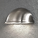 Wall luminaire TORINO, width 28cm, E14 max. 40W, stainless steel 304 / acrylic glass