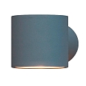 Außen-Wandleuchte MODENA Round, Up/Down, G9 max. 25W, Grau, Aluminium / Klarglas