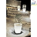 Konstsmide LED beleuchteter Pflanzentopf ASSISI, IP44, 12V, 2.4W 3000K 30lm, with 600cm cable, white plastic, Ø 28cm / H 28cm
