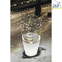 Konstsmide LED beleuchteter Pflanzentopf ASSISI, IP44, 12V, 2.4W 3000K 30lm, with 600cm cable, white plastic, Ø 28cm / H 28cm