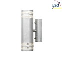 Konstsmide Luminaire mural d'extérieur MODENA haut bas GU10 IP44, acier, transparent
