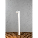 Wegeleuchte TRIESTE mit Pfahl, GU10 max. 35W, Weiß, Aluminium / Acrylglas klar