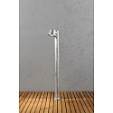 Wegeleuchte TRIESTE mit Pfahl, GU10 max. 35W, Stahl galvanisiert / Acrylglas klar