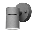 Außen-Wandleuchte MODENA, GU10 max. 35W, Grau, Aluminium / Klarglas