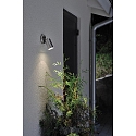 Außen-Wandspot MODENA, schwenkbar, GU10 max. 7W, Lichtkegel 105°, Edelstahl 304 / Klarglas