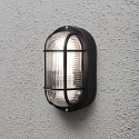Outdoor wall or ceiling luminaire ELMAS, E27 max. 40W, black, plastic