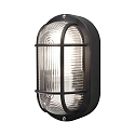 Lampada da parete e soffitto ELMAS E27 IP44, Nero