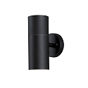 Außen-Wandleuchte MODENA, Up/Down, mit doppeltem Lichtkegel, IP44, 2x GU10 max. 35W, Schwarz, Aluminium / Klarglas
