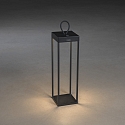 Outdoor LED Akku-Laterne RAVELLO, IP54, 2.2W 3000K 180lm, mit Touch-Dimmer + Aufhängung, schwarz, Groß, 50cm