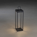Outdoor LED Akku-Laterne RAVELLO, IP54, 2.2W 3000K 180lm, mit Touch-Dimmer + Aufhängung, schwarz, Groß, 50cm