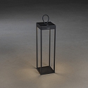 Outdoor LED Akku-Laterne RAVELLO, IP54, 2.2W 3000K 180lm, mit Touch-Dimmer + Aufhängung, schwarz, Groß, 50cm
