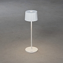Lampada da tavolo a batteria POSITANO rotondo, CCT Switch, dimmerabile IP54, Bianco dimmerabile