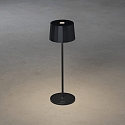 Konstsmide Outdoor LED accu table lamp POSITANO, IP54, 2.2W 2700/3000K 180lm, dimmable, witch USB charging dock, black Konstsmide Outdoor LED accu table lamp POSITANO, IP54, 2.2W 2700/3000K 180lm, dimmable, witch USB charging dock, black