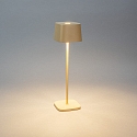 Konstsmide Lampe de table  accu CAPRI USB angulaire IP54, couleur sable gradable