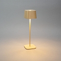 Konstsmide Lampe de table  accu CAPRI USB angulaire IP54, couleur sable gradable