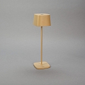 Konstsmide Lampe de table  accu CAPRI USB angulaire IP54, couleur sable gradable