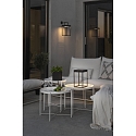 Konstsmide Solar Laterne PORTOFINO avec capteur, avec connexion USB, CCT Switch, dimmable IP54, noir  gradable