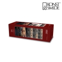 Konstsmide battery table lamp NICE  square, CCT Switch, dimmable IP54, black dimmable