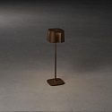 Outdoor LED Akku-Tischleuchte NICE, IP54, 2.5W 2700K/3000K 120lm, mit Touch-Dimmer, Rost
