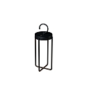 Outdoor LED accu-lantern RAVELLO, IP54, 2.2W 2700/3000K 140lm, dimmable, with hook, black