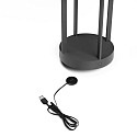 Outdoor LED Akku-Laterne CHIETI, IP54, 2.5W 2700/3000K 124lm, mit abnehmbarer Schale + Touch-Dimmer, Grau