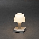 Konstsmide LED Akku-Tischleuchte MONACO, 2,5W, 2700/3000K, IP54, dimmbar, Glas, wei