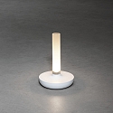 Konstsmide LED Akku-Tischleuchte BIARRITZ, 2,5W, 1800/2700/4000K, IP54, dimmbar, wei