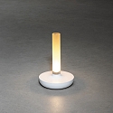 Konstsmide LED Akku-Tischleuchte BIARRITZ, 2,5W, 1800/2700/4000K, IP54, dimmbar, wei